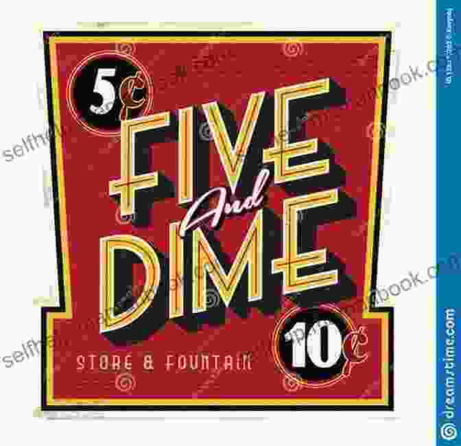 A Colorful Exterior Of A Retro Five And Dime Store With A Large Sign That Says The Slap Happy Five And Dime