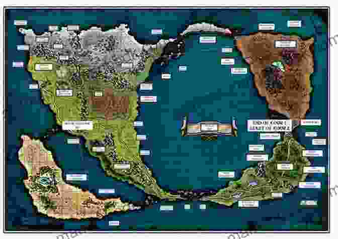 A Detailed Map Of The World Of Mushoku Tensei, Showcasing The Vast Continents, Intricate Waterways, And Diverse Regions. Mushoku Tensei: Jobless Reincarnation (Light Novel) Vol 7