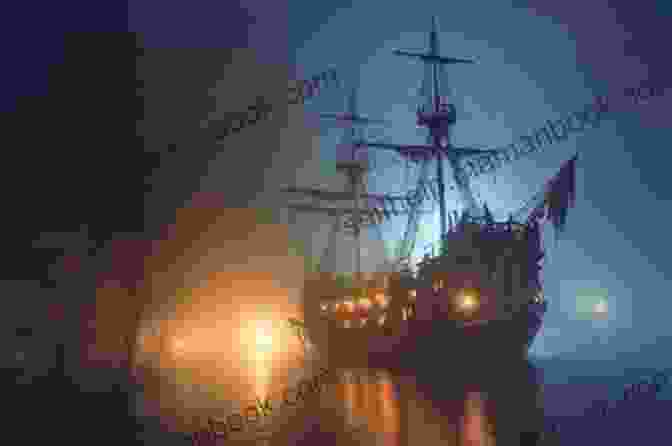 A Ghostly Pirate Ship Sailing Through The Fog Southern Ghosts: Battlefields Boats Burial Grounds