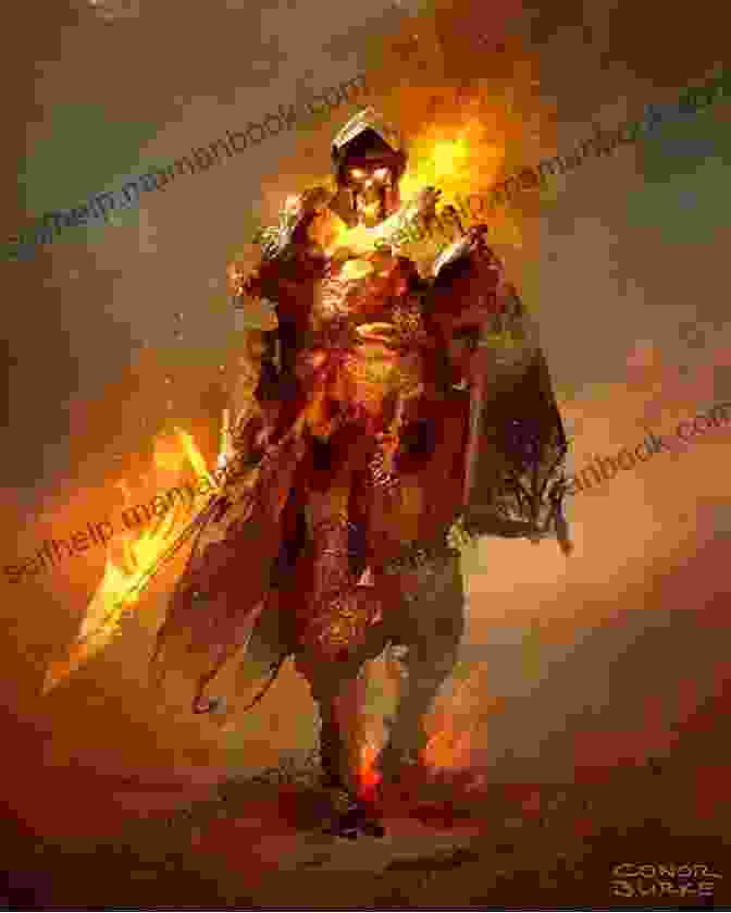 A Heroic Figure Engulfed In Flames, Wielding A Mighty Sword Flames Of Chaos (Legacy Of The Nine Realms 1)