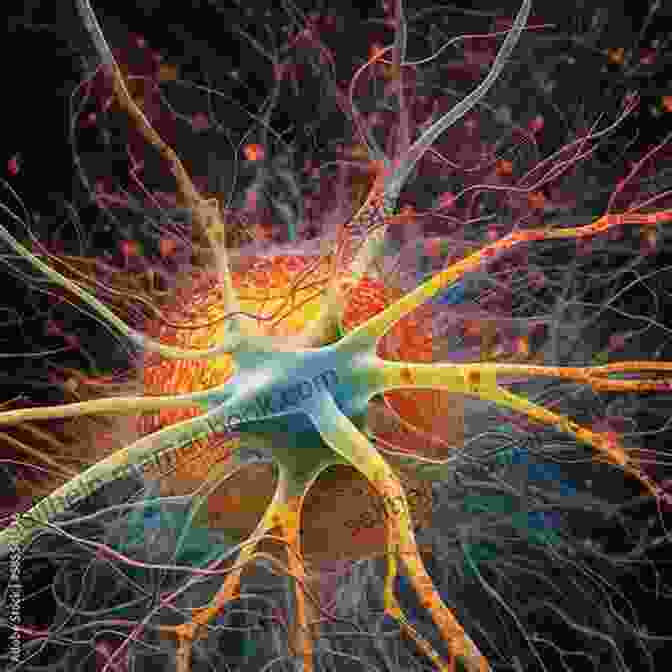 A Microscopic Image Of A Human Neuron, Showcasing Its Intricate Dendrites And Synapses. The Unseen Body: A Doctor S Journey Through The Hidden Wonders Of Human Anatomy