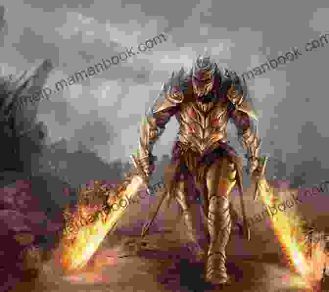 Epic Fantasy Illustration Of A Rune Warrior Wielding A Flaming Sword Surrounded By Ancient Runes Roaring Mythical Rune Warrior: Urban Fantasy Rune Cultivation 10