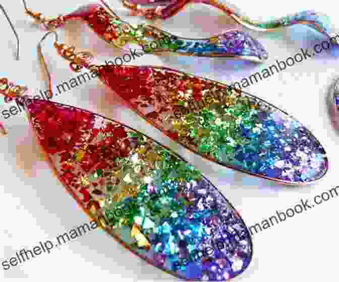 Epoxy Resin Earrings With Shimmering Glitter DIY Resin To Craft Your Own Ethereal Creations: Stunning Epoxy Resin Projects DIY That Look Expensive